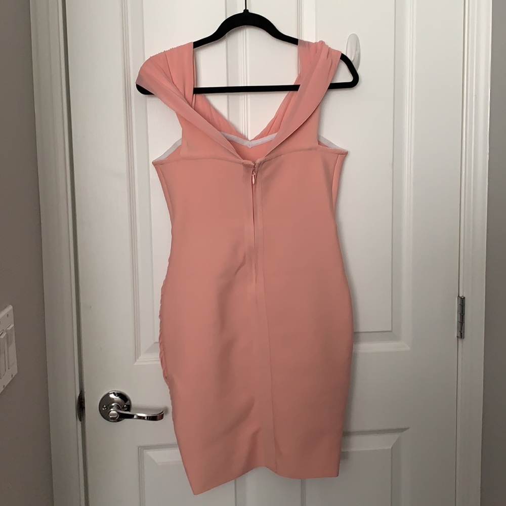SHEIN Off Shoulder Ruched Bandage Dress - Picture 8 of 12